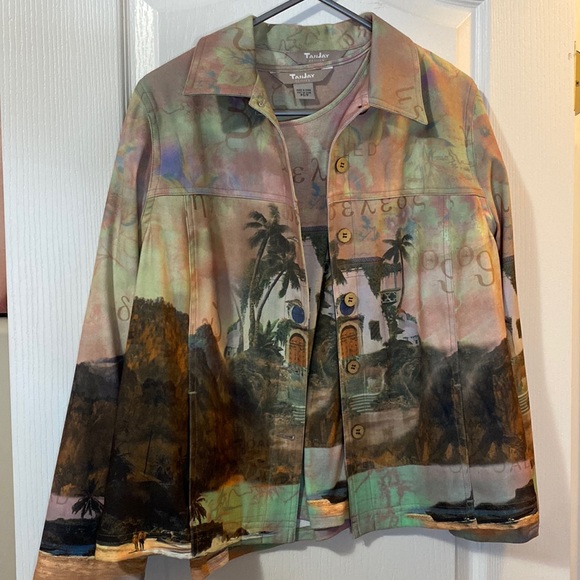 Jackets & Blazers - Tanjay Sz Sm petites Jacket and 3/4 length sleeve set